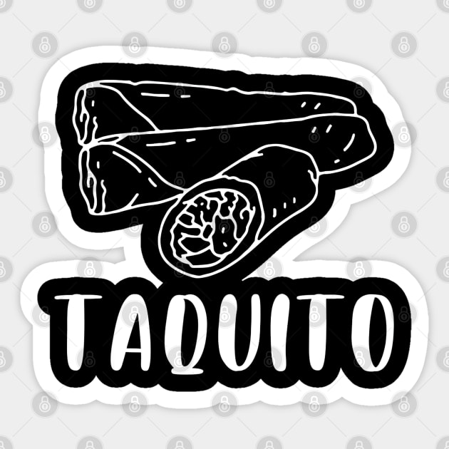 Cute Taco & Taquito Mom Dad Sticker by CovidStore